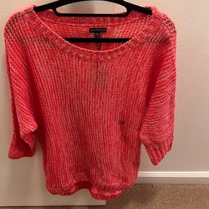 NWT Salmon color Express 3/4 sleeved sweater. Size small.